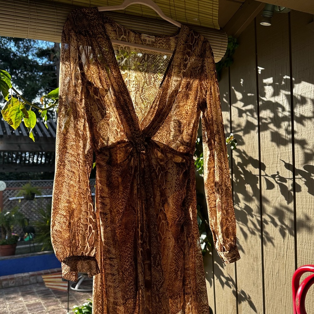 Maxi Snake Layered Dress
